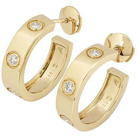 cartier single love earring|cartier love earrings dupe.